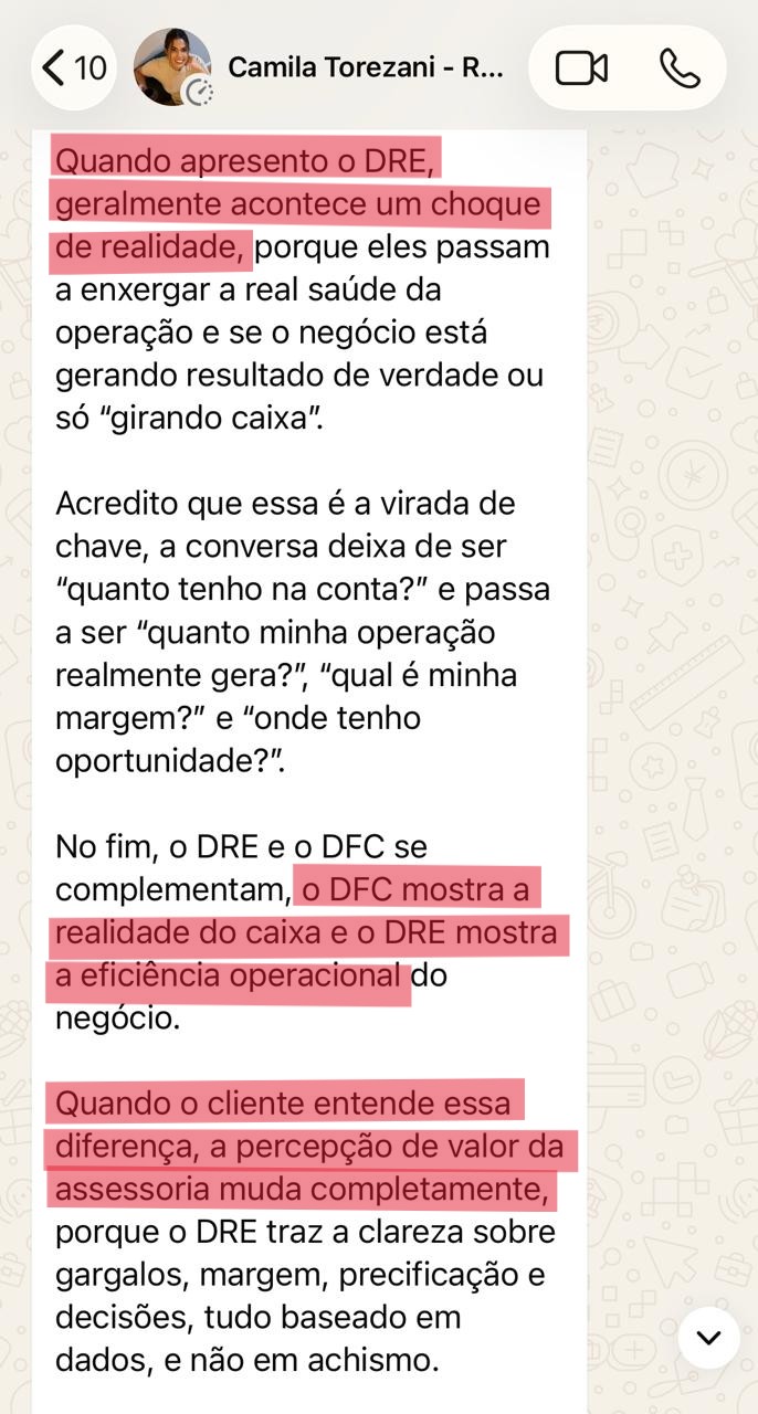 Depoimento de Camila Torezani